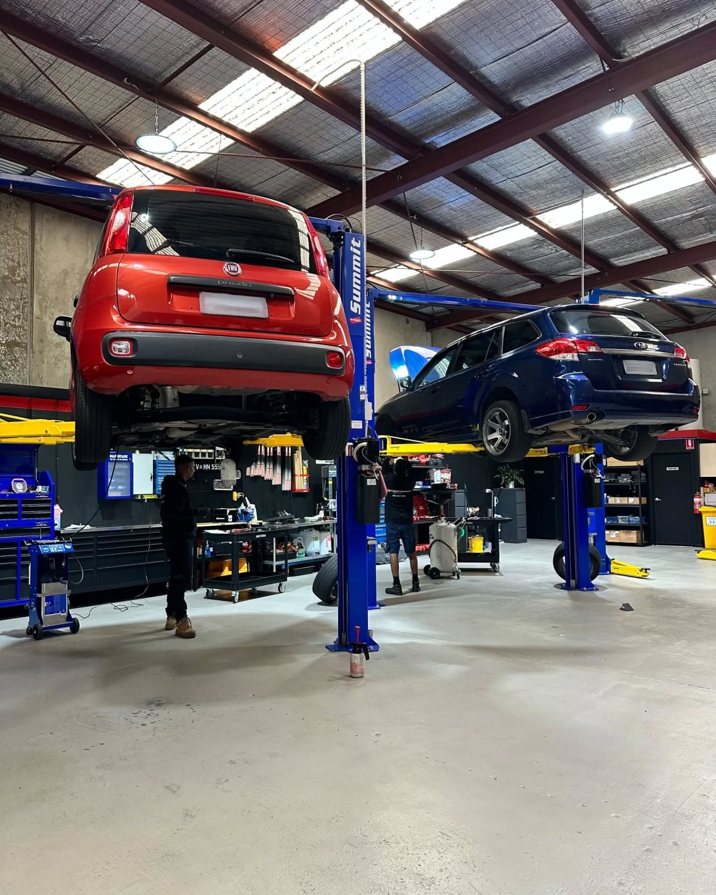 ASL Auto Works mechanics at work in the Tullamarine workshop